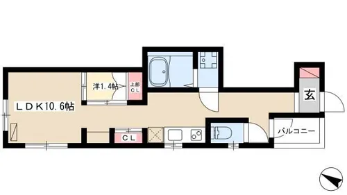 Pleasant好本町【3階】の間取り