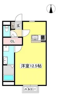 1Rの間取り画像