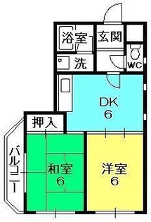 メゾン北村【2階】の間取り