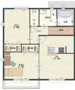 リエート余部A棟【2階】の間取り