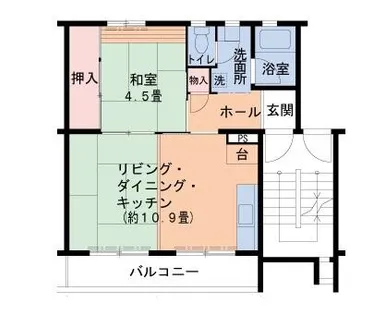 UR中登美第三【C150301号室】の間取り