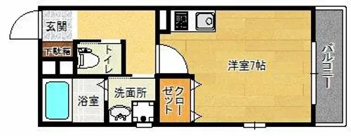 ハートフル岡場駅前【2階】の間取り