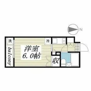 メゾン・ド・オルティー【0208号室】の間取り