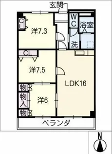APT23【5階】の間取り