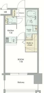 福岡県福岡市博多区博多駅前4丁目【マンション】の間取り