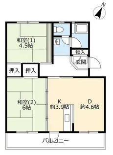 UR久御山【0300302号室】の間取り