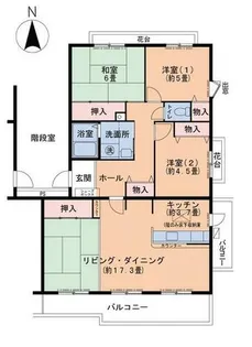 UR真美ヶ丘7丁目【0070301号室】の間取り
