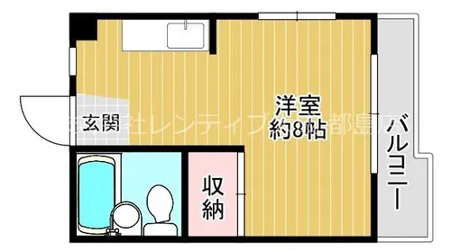 大阪府大阪市旭区高殿4丁目【マンション】の間取り