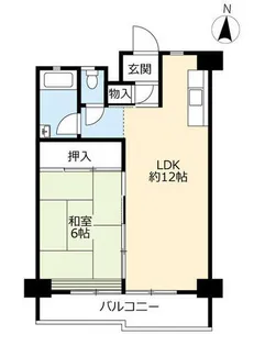 UR鳴海第二【1011107号室】の間取り