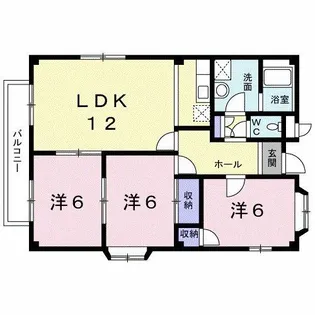 ラフォーレ伏見【2階】の間取り