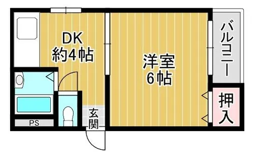 大阪府大阪市都島区都島北通2丁目【マンション】の間取り