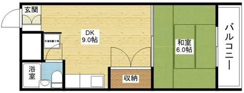 リバーヒル豊里B棟【2階】の間取り