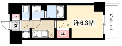プレサンス THE MOTOYAMA【4階】の間取り