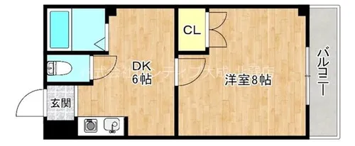 大阪府大阪市生野区新今里4丁目【マンション】の間取り