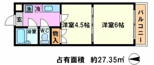 スプレール田中【1階】の間取り
