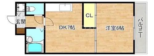 大阪府大阪市生野区鶴橋3丁目【マンション】の間取り