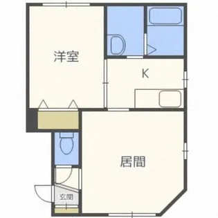カーサノルテ澄川【1階】の間取り