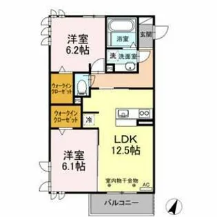 グリーン リーフⅡ【3階】の間取り