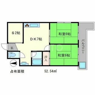 第1くめマンション【3階】の間取り