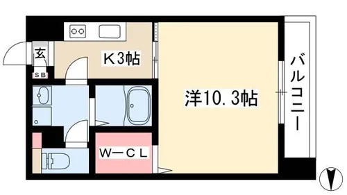 グレイス泉【10階】の間取り