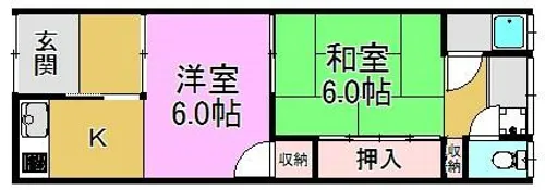 岩本文化【2階】の間取り