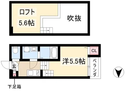 インディゴライト【2階】の間取り