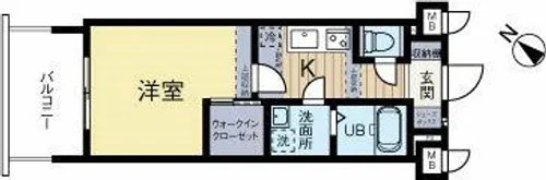 福岡県福岡市博多区比恵町【マンション】の間取り