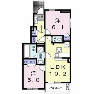 サンリットTF【1階】の間取り