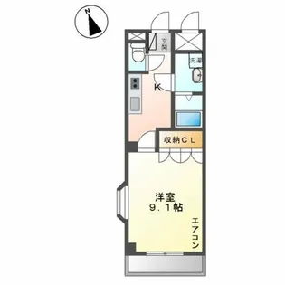 ペニーレインB【2階】の間取り