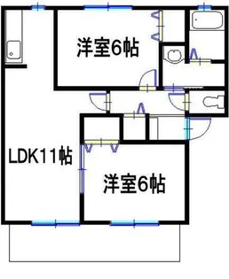 リッツハウスM&R【1階】の間取り