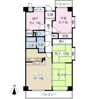 クレール西宮北口【2階】の間取り
