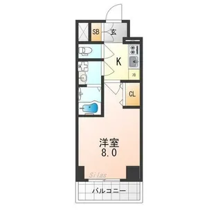 1Kの間取り画像