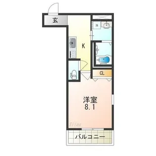 フジパレス今川駅東Ⅱ番館【2階】の間取り