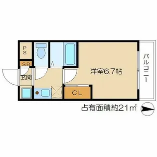 井筒ホームズ河原町【5階】の間取り