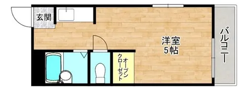 美樹ハイツ【4階】の間取り