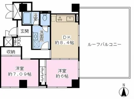 ドリームコート豊中【3階】の間取り
