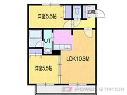 アルファレジデンス末広【2階】の間取り