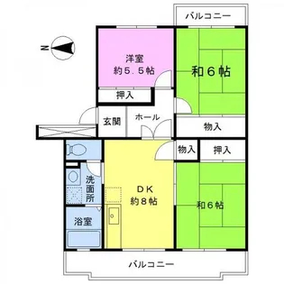パストラル菅原Ⅱ【2階】の間取り