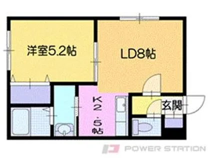 ポラリス里美【1階】の間取り