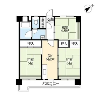 UR金田一丁目【0060613号室】の間取り
