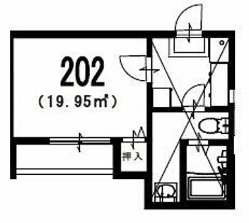 メゾンオードリー【2階】の間取り