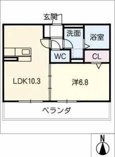 オハナ【1階】の間取り