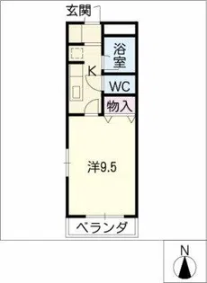 ピアチェーレTⅡ左京山【3階】の間取り