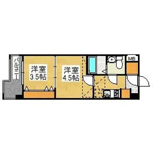 No.55 Wes-PROJECT55博多【13階】の間取り