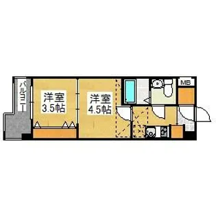 No.55 Wes-PROJECT55博多【12階】の間取り
