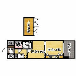 Wes-PROJECT 55博多【11階】の間取り