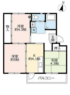 UR豊明【0170107号室】の間取り