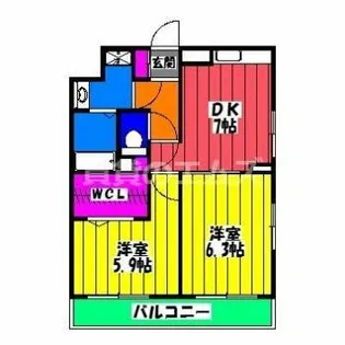 シエラハウス【3階】の間取り