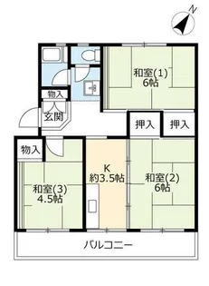 UR南花台【0250304号室】の間取り