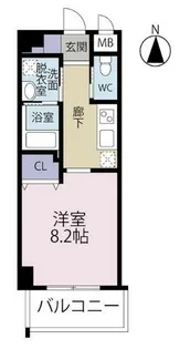 アスティー花ごよみ【606号室】の間取り